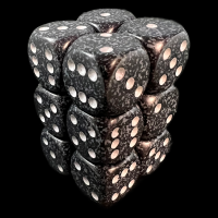 Chessex Speckled Ninja 12 x D6 Dice Set