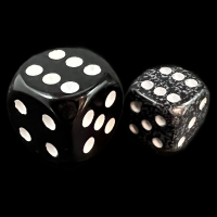 Chessex Speckled Ninja 12mm D6 Spot Dice