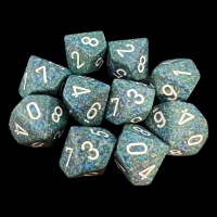 Chessex Speckled Sea 10 x D10 Dice Set