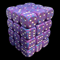 Chessex Speckled Silver Tetra 36 x D6 Dice Set