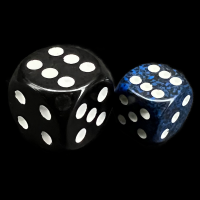 Chessex Speckled Stealth 12mm D6 Spot Dice
