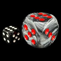 Chessex Velvet with Red BIG 30mm D6 Spot Dice