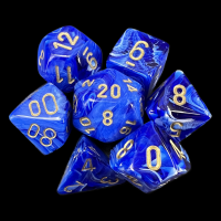 Chessex Vortex Blue 7 Dice Polyset