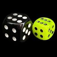 Chessex Vortex Bright Green 12mm D6 Spot Dice