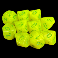 Chessex Vortex Solar 10 x D10 Dice Set