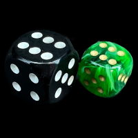 Chessex Vortex Green 12mm D6 Spot Dice