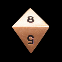 CLEARANCE TDSO Metal Antique Copper Finish D8 Dice  - Discontinued 33% Off