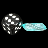 Crystal Caste Gem Aqua MINI D6 Dice