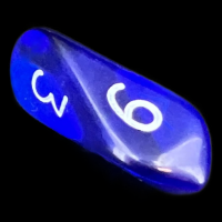 Crystal Caste Gem Blue D6 Dice