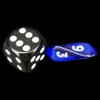 Crystal Caste Gem Blue MINI D6 Dice