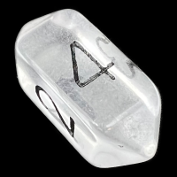 Crystal Caste Gem Clear D4 Dice