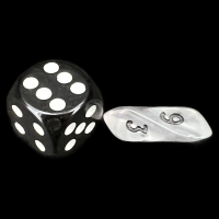 Crystal Caste Gem Clear MINI D6 Dice