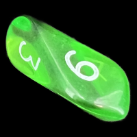 Crystal Caste Gem Green D6 Dice