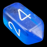 Crystal Caste Gem Bright Blue D4 Dice
