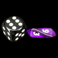 Crystal Caste Gem Purple MINI D6 Dice