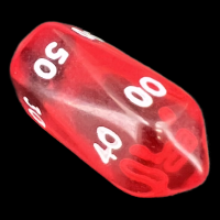 Crystal Caste Gem Red Percentile Dice