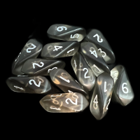 Crystal Caste Gem Smoke 12 x D6 Dice Set