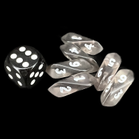 Crystal Caste Gem Smoke MINI 6 x D6 Dice Set