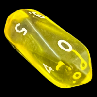 Crystal Caste Gem Yellow D10 Dice