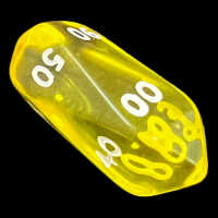 Crystal Caste Gem Yellow Percentile Dice