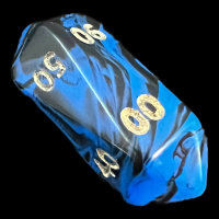 Crystal Caste Oblivion Blue Percentile Dice