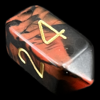 Crystal Caste Oblivion Red D4 Dice