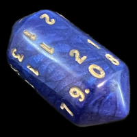 Crystal Caste Interferenz Blue D20 Dice