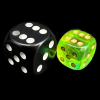D&G Gem Blitz Aqua 12mm D6 Spot Dice