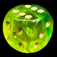 D&G Gem Blitz Aqua 15mm D6 Spot Dice