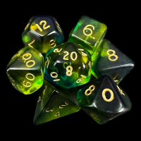 D&G Gem Blitz Blue 7 Dice Polyset