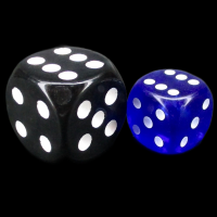 D&G Gem Blue 12mm D6 Spot Dice