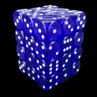 D&G Gem Blue 36 x D6 Dice Set