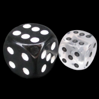 D&G Gem Clear 12mm D6 Spot Dice