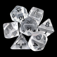 D&G Gem Clear 7 Dice Polyset