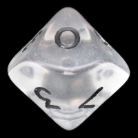 D&G Gem Clear D10 Dice