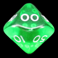D&G Gem Green Percentile Dice