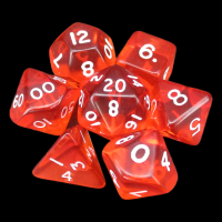 D&G Gem Orange 7 Dice Polyset