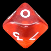 D&G Gem Orange D10 Dice