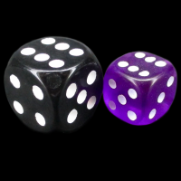 D&G Gem Purple 12mm D6 Spot Dice
