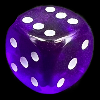 D&G Gem Purple 15mm D6 Spot Dice