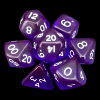 D&G Gem Purple 7 Dice Polyset