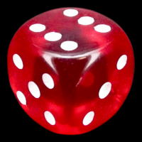 D&G Gem Red 15mm D6 Spot Dice