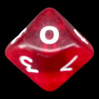 D&G Gem Red D10 Dice