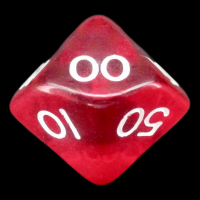 D&G Gem Red Percentile Dice
