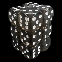 D&G Gem Smoke 12 x D6 Dice Set