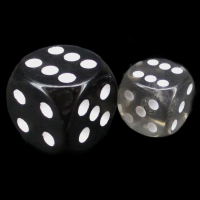 D&G Gem Smoke 12mm D6 Spot Dice