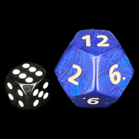 D&G Interferenz Blue JUMBO 34mm D12 Dice
