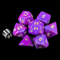 D&G Interferenz Purple JUMBO 34mm 7 Dice Polyset