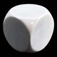 D&G Opaque Blank Ash Grey 16mm D6 Dice