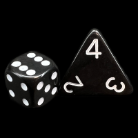 D&G Opaque Black JUMBO 34mm D4 Dice
